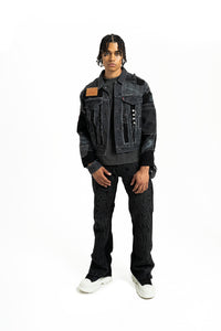 The Levi's Patched Denim Jacket - Black