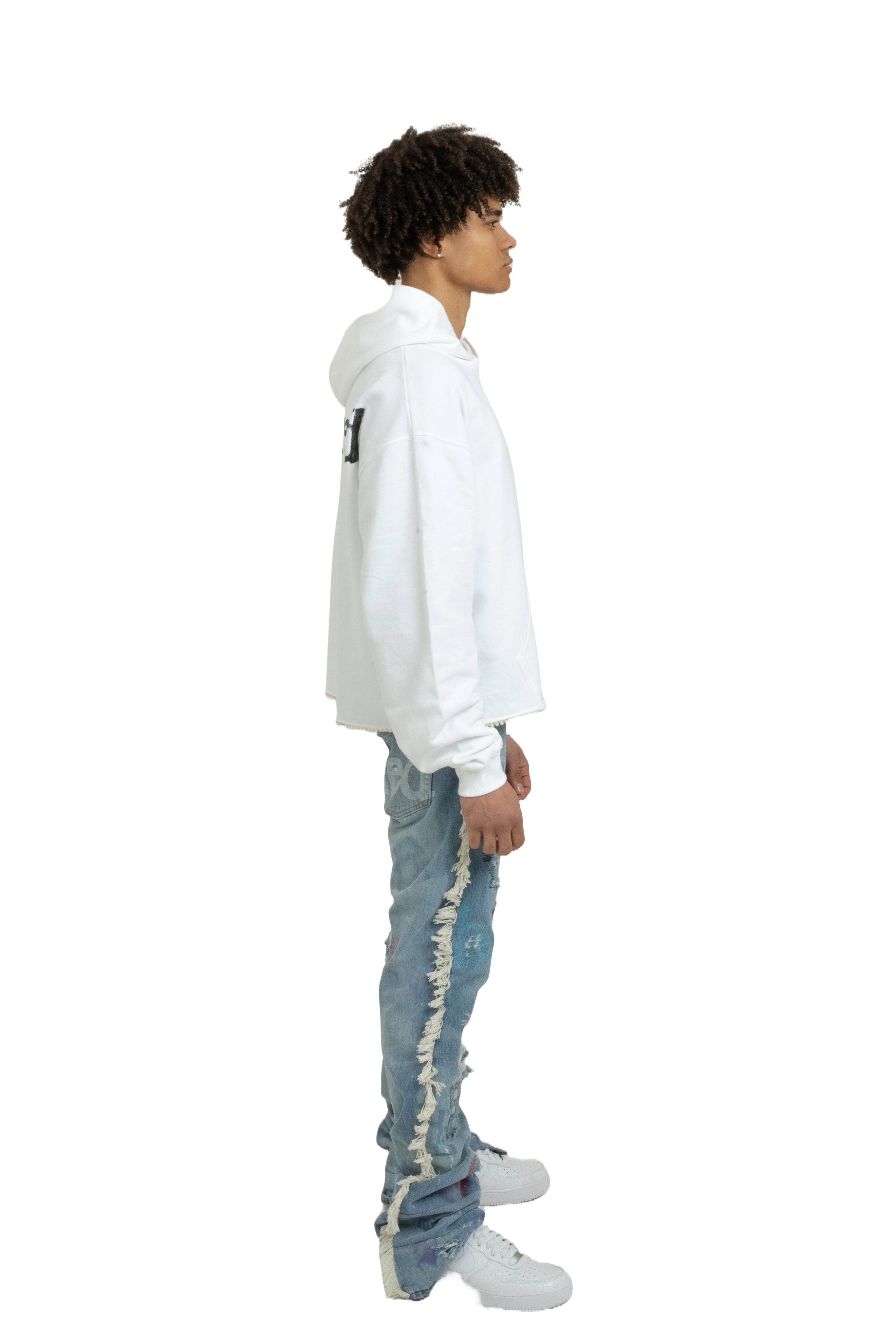 Mirrored Pearl Hoodie - White