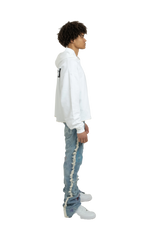 Mirrored Pearl Hoodie - White