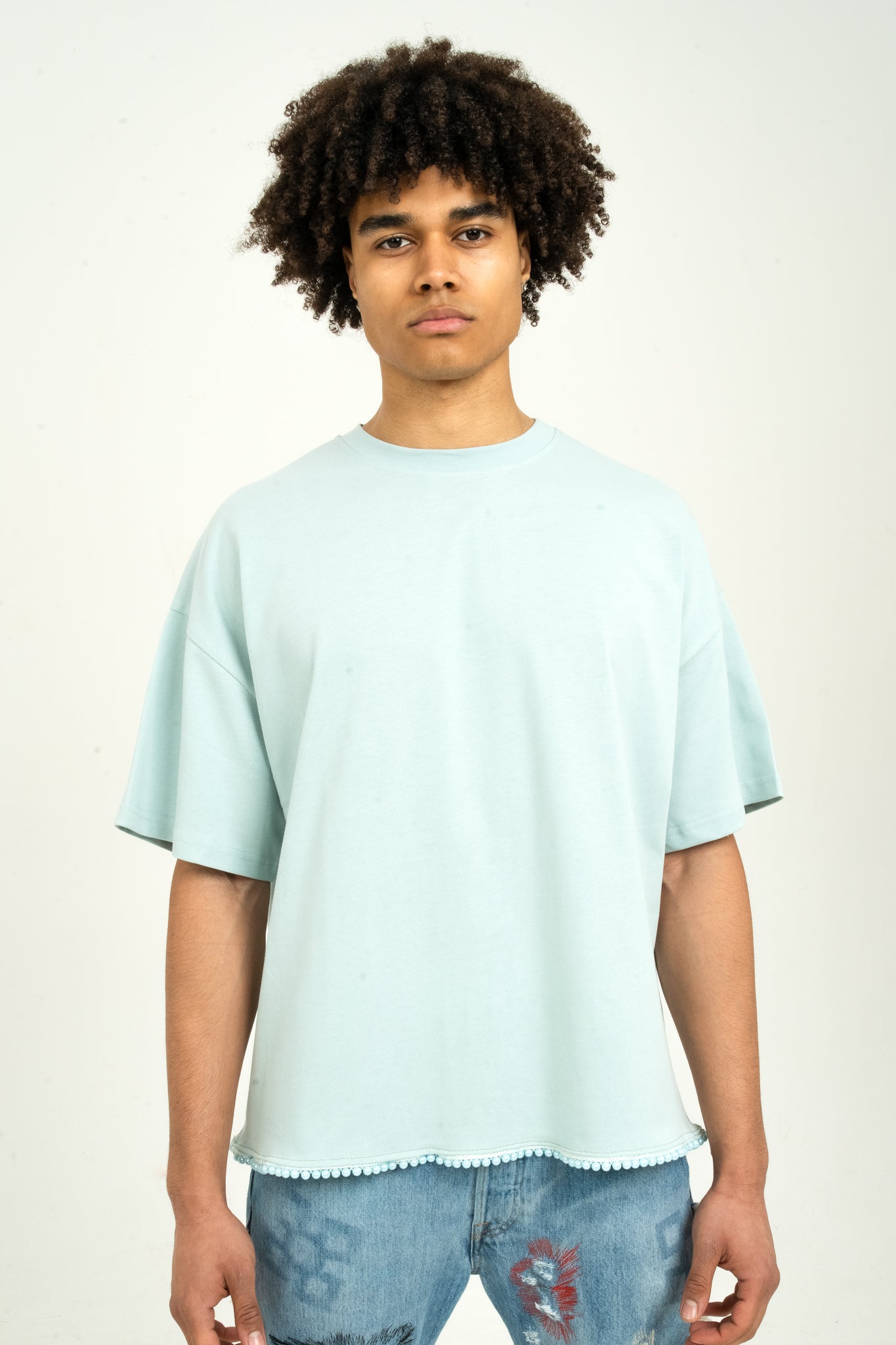 Mirrored Pearl Tee - Sage