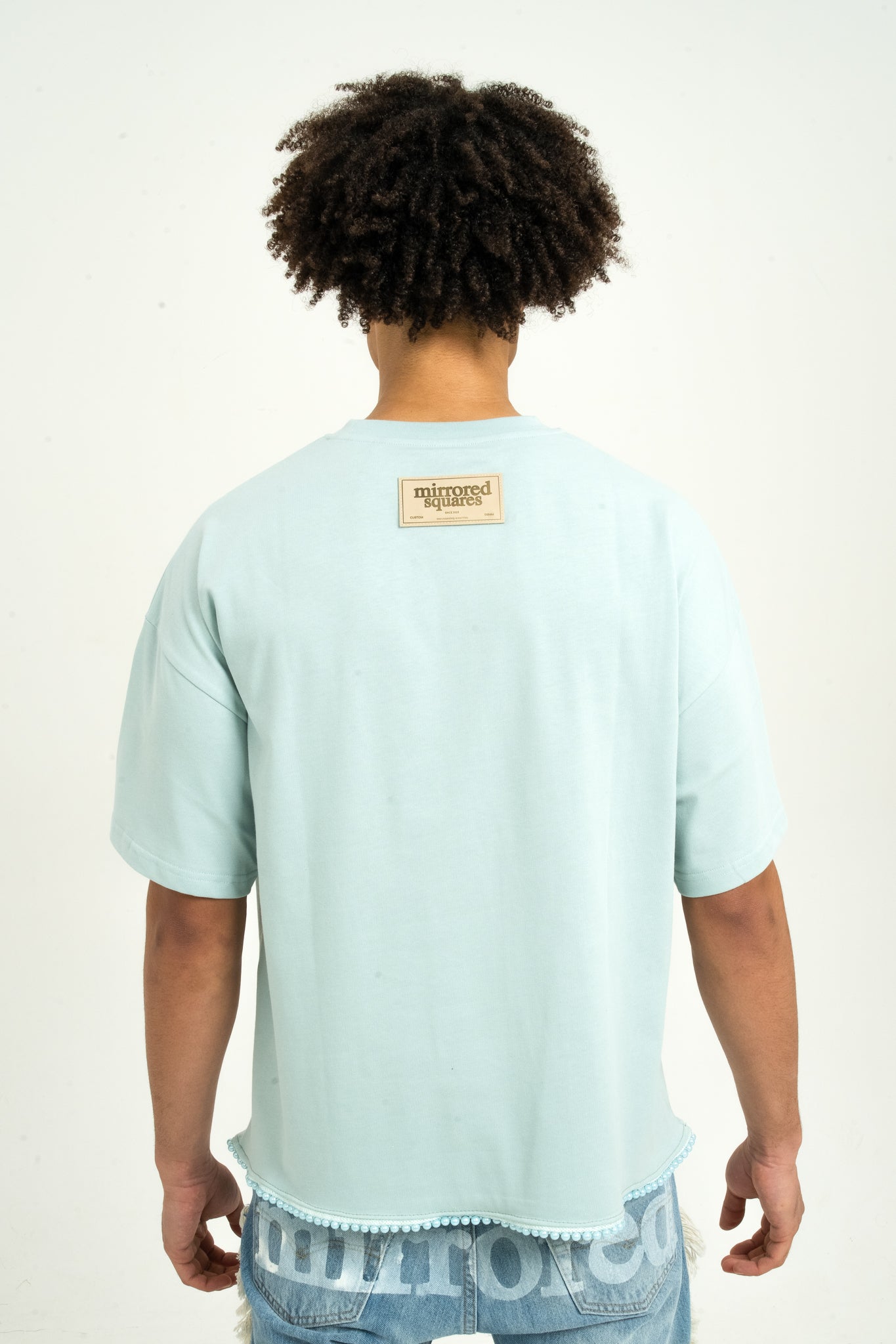 Mirrored Pearl Tee - Sage