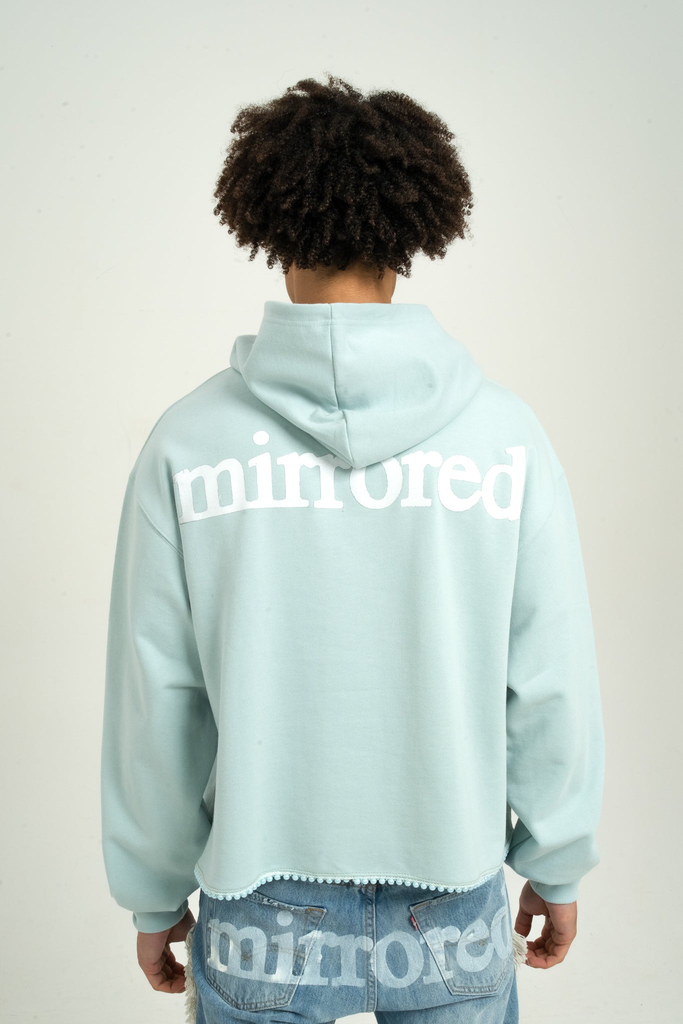 Mirrored Pearl Hoodie - Sage