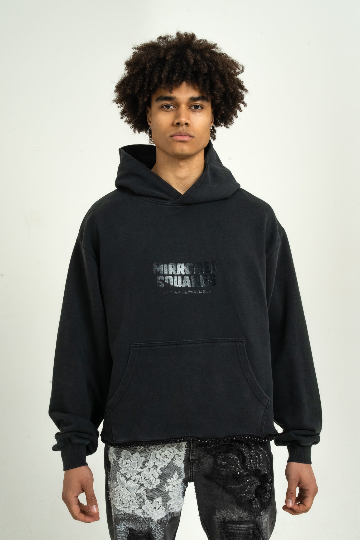 Mirrored Pearl Hoodie - Black