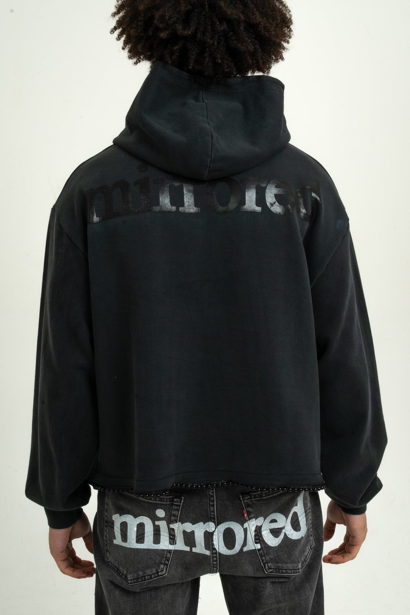 Mirrored Pearl Hoodie - Black