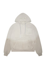 //MS003 Distressed Hoodie - Beige