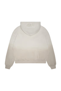 //MS003 Distressed Hoodie - Beige