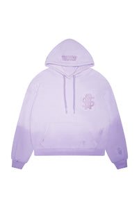 //MS003 Distressed Hoodie - Lilac