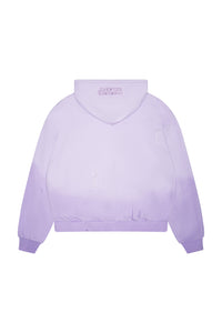 //MS003 Distressed Hoodie - Lilac