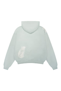 APPLIQUÉ HOODIE - Sage