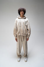 //MS003 Distressed Joggers - Beige