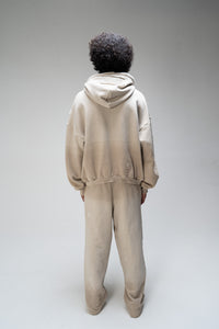 //MS003 Distressed Joggers - Beige