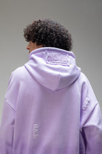//MS003 Distressed Hoodie - Lilac