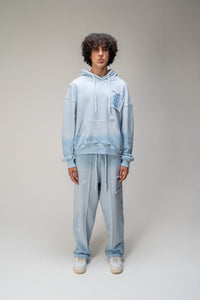 //MS003 Distressed Joggers - Blue