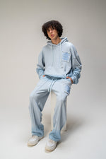 //MS003 Distressed Joggers - Blue
