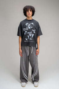 //Cara Denim Pants - Charcoal