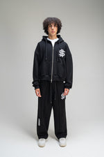 //MS003 Distressed Pants - Black