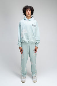 APPLIQUÉ HOODIE - Sage