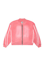 //Cara Denim Jacket - Coral