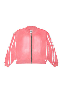 //Cara Denim Jacket - Coral