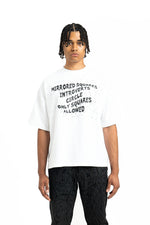The 'Introvert' Crystal Tee - Black