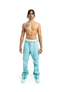 The Leather Pants - Blue
