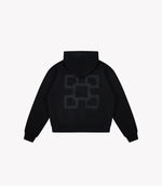 TAPED CRYSTAL HOODIE - BLACK