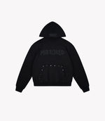 TAPED CRYSTAL HOODIE - BLACK