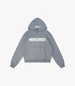 TAPED CRYSTAL HOODIE - GREY