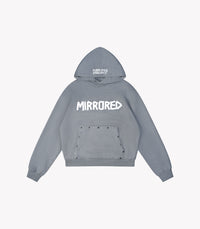 TAPED CRYSTAL HOODIE - GREY