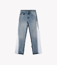 TAPED PEARL JEANS - BLUE