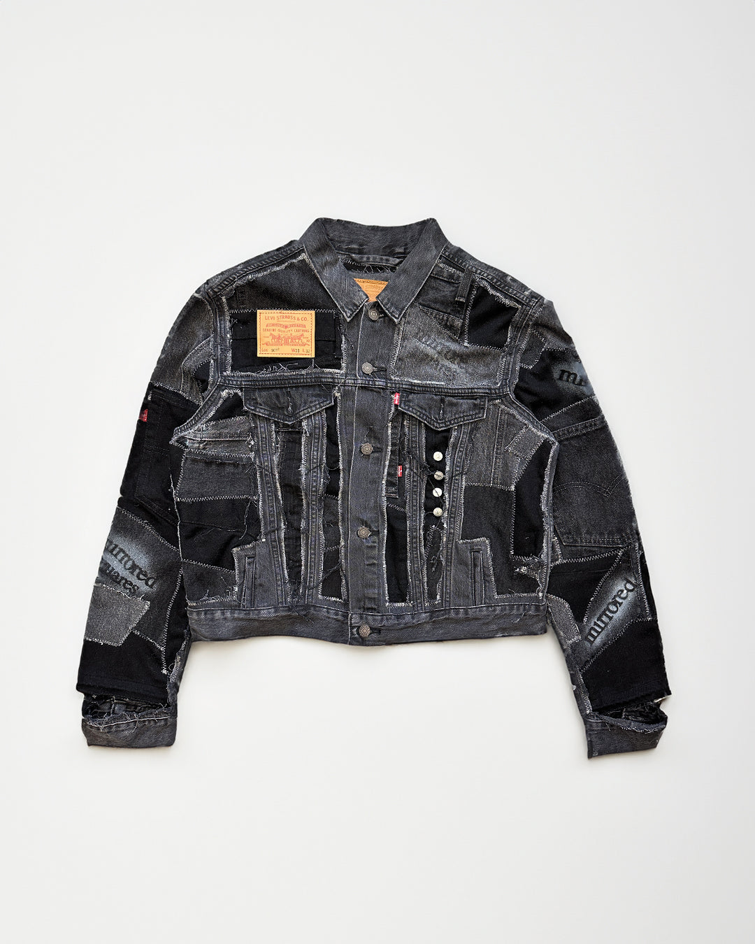 The Levi's Patched Denim Jacket - Black